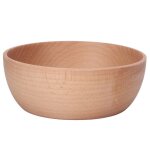 Bol rond en bois pour servir des salades de fruits, pour la cuisine domestique Bol rond en bois pour servir des salades de fruits, pour la cuisine domestique