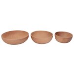 Bol rond en bois pour servir des salades de fruits, respectueux de l'environnement Bol rond en bois pour servir des salades de fruits, respectueux de l'environnement