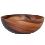 Bol a salade en bois naturel fait a la main, classique, rond, assiettes a soupe, ustensiles de cuisine ... Bol a salade en bois naturel fait a la main, classique, rond, assiettes a soupe, ustensiles de cuisine ...
