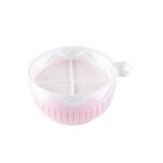 Bol a salade de fruits multifonctionnel en pp, epais et durable, avec couvercle, coupe crative ondule, ...