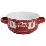 Bol a soupe 13. 5 cm rouge - marmottes