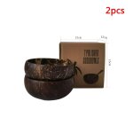 Bols a soupe en noix de coco naturelle, pour salade, nouilles, riz, ramen, bols a dner, dessert, fruits, ...