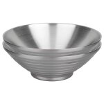 Promotion! bol a soupe ramen a nouilles 304 en acier inoxydable 9. 5, 2 pi�ces, a double couche pour ...