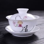 Bol a thé en porcelaine blanche, créatif chan, moine gaiwan, sancai kungfu, accessoires pour le thé de ... Bol a thé en porcelaine blanche, créatif chan, moine gaiwan, sancai kungfu, accessoires pour le thé de ...