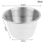 Bol de trempage en acier inoxydable, pot chaud, petite tasse a sauce, assiette d'assaisonnement, assiette ...