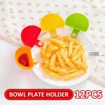 Bol de trempage portable rutilisable, 12 pices, clip de trempage, conteneur, clip de trempage en plastique ...