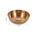 Bol de trempage rond en acier inoxydable, assiette d'assaisonnement, pot chaud, bol de trempage, petite ...