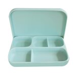 Bol a ventouse carr� divis�, vaisselle pour b�b�, assiette a d�ner en silicone, bol de compl�ment alimentaire ...