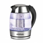 Bolle blu - bouilloire + tisaniera en verre sans fil 1, 7 litres 2200 watt - g3 ferrari