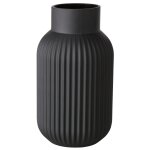 Boltze nordika vase cylindrique verre noir