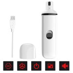 Bon66 broyeur electrique ongles pour animaux domestiques auto chien chat lime de toilettage broyeur de ...