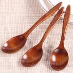 Bon66 cuillre a soupe japonaise pour la maison cuillre en bois scoop bol a bouillie cuillre a soupe ...