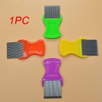 Bon66 salet poussire dcapant acier dent portable cheveux poux fournitures pour animaux de compagnie ...