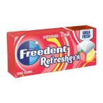 Bonbons chewing - gum freedent refresher's saveur fraise - citron bo�te de 12 etuis