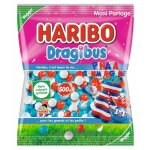 Bonbons haribo dragibus bleu blanc rouge sachet de 500 g