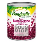 Bonduelle salade de betteraves rouges en d�s sous vide, fra�cheur et saveur, 4000g