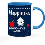 Le bonheur, c'est penser aux professeurs de math�matiques, id�e cadeau, cadeau d'anniversaire pour amoureux ...