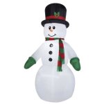 Bonhomme de neige (lumineux et auto gonflant) dimension 240 cm