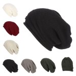 Bonnet ample en laine tricot pour homme et femme, bonnet chaud pour chien, accessoire pour animaux de ...