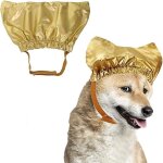 Bonnet de douche pour animaux de compagnie - bonnet de douche r�utilisable et imperm�able avec sangle ...