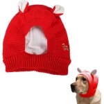 Bonnet d'hiver pour chien, chapeau pour chien, bonnet tricot� pour chien, couverture en coton tricot�e ...