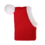 Bonnet de nol avec pompon pour chien, echarpe chaude pour l'hiver, chapeau pour animal de compagnie, ...
