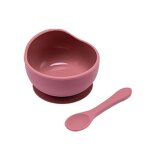 Bopoobo ensemble'alimentation en silicone pour bb, 2 pices, qualit alimentaire, antidrapant, bol, ...