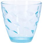 Bormioli rocco flora lot de 6 eau en verre de couleur bleu, 26 cl - 1662017