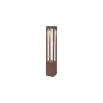 Borne ext�rieure - faro - agra - 1 led - 5w - aluminium marron - ip54