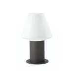 Borne ext�rieure - faro - gris anthracite - aluminium - led int�gr�e - contemporain - design