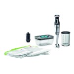 Bosch maxomixx ms8cm61v1 - mixeur  main - 1 kwatt - acier inoxydable