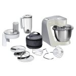 Bosch mum58l20 robot de cuisine 1000 w 3, 9 l gris, acier inoxydable et blanc