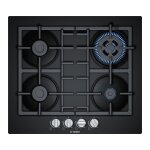 Bosch pnh6b6b90 table de cuisson 4 feux 59 cm verre cramique noir