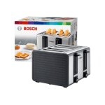 Bosch tat7s45 - grille - pain - 4 tranche - 4 emplacements - gris / noir Bosch tat7s45 - grille - pain - 4 tranche - 4 emplacements - gris / noir
