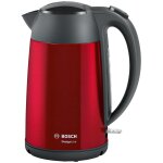 Bosch twk3p424 bouilloire 1, 7 l 2400 w gris et rouge