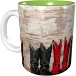 Bottes en cuir tasses a cafe tasse en ceramique de 11 oz pour le bureau et la maison tasse a the d'eau ...