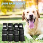 Bottes de pluie imperm�ables et antid�rapantes, chaussures r�fl�chissantes pour animaux de compagnie, ...