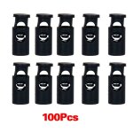 Bouchon a bascule noir, 100 pi�ces, cylindre, cordon de verrouillage, bascule