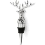 Bouchon de bouteille de tte de cerf (argent) ? bouchon de bouteille de vin, nouvel economiseur de vin ...