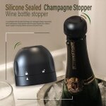 Bouchon de bouteille de vin champagne, bouchon de vin scell� en silicone, ustensiles de bar, livraison ...