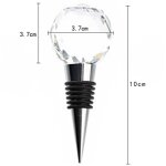 Bouchon de bouteille de vin r�utilisable en forme de diamant en cristal, bouchon de bouteille de vin ...