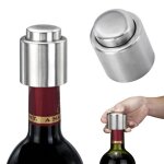 Bouchon de bouteille de vin sous vide en acier inoxydable, bouchon de stockage scell, bouchon de flux ...