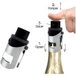 Bouchon de champagne - cmp - acier - 8 cm - herm�tique - syst�me de date