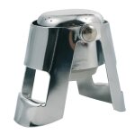 Bouchon a champagne en inox bulles 5cm argent Bouchon a champagne en inox bulles 5cm argent