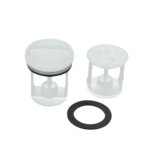 Bouchon / filtre de pompe de vidange pour lave - linge whirlpool c00141034, 482000022946