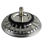 Bouchon de filtre d'�vier de cuisine en acier inoxydable, bouchon de filtre de d�chets de 78mm de diam�tre ...