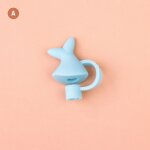 Bouchon de paille en silicone rutilisable, 1 pice, capuchon anti - poussire hermtique, accessoires ...