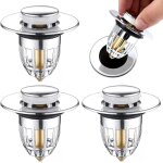 Bouchons d'vier escamotables, paquet de 3 bouchons de vidange bouchon de crpine d'vier bouchon d'vier ...