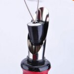 Bouchons de vin en acier inoxydable, verseurs de vin, entonnoir a bouteille, outils de bar, 1 pièce Bouchons de vin en acier inoxydable, verseurs de vin, entonnoir a bouteille, outils de bar, 1 pièce