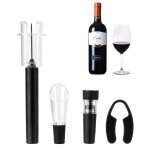 Bouchon de vin sous vide a pression d'air, type de broche, pompe a air, ouvre - vin, verseur de vin, ...